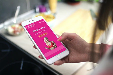 Website Design viewed on an iPhone 8
