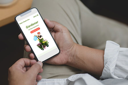 Website Design viewed on an iPhone X